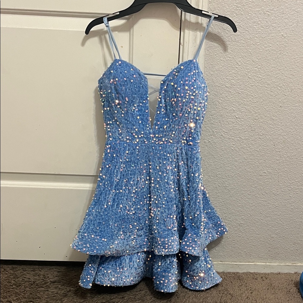 Sparkling Blue Kids Dress